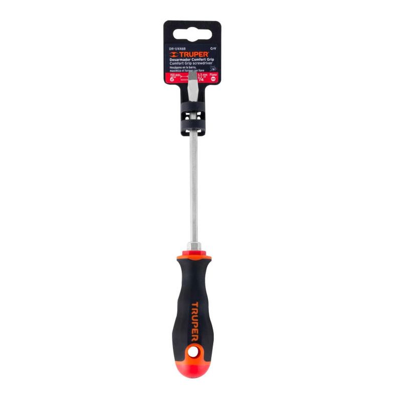 Desarmador plano 14 x 6 mango Comfort Grip - 14000
