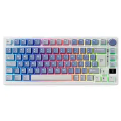 ROYAL KLUDGE - Teclado RK-M75 Inalambrico OCEAN BLUE - K SILVER SWITCH