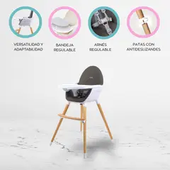 CARESTINO - Silla de Comer «NEO» Black