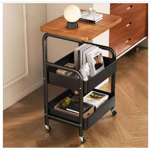 Mesa auxiliar - organizador multiuso con ruedas