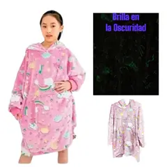 OEM - Poleron Sudadera con Capucha Niñas Luminiscente Abrigadora Frio