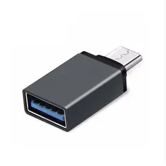 GENERICO - Adaptador OTG Tipo C a USB Negro