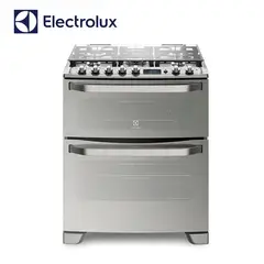 ELECTROLUX - COCINA CON DOBLE HORNO Y TRIPLE LLAMA 5 QUEMADORES 76DXR