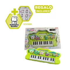 RYBIU IMPORT - Pack12 Piano que Sirve para Niñas en Verde Y+Regalo Stickers