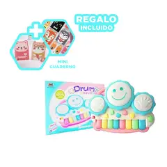 RYBIU IMPORT - Piano Didactico y Divertido en Azul Y+Regalo Agendita