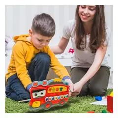 RYBIU IMPORT - Piano con Sonido para Bebes Bombero Rojo Y+Regalo Agendita