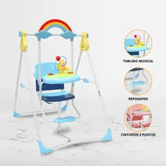 EBABY - Silla Columpio Para Niños «RAINBOW» Light Blue