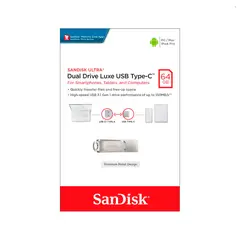 SANDISK - Memoria Usb 3.1 - Tipo C 64 gb Dual Drive