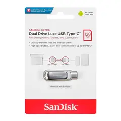 SANDISK - Memoria Dual Drive 128 Gb Tipo C Usb 3.1