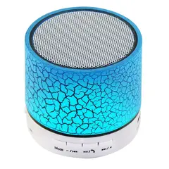 GENERICO - MINI PARLANTE CON LUCES SPEAKER CELESTE