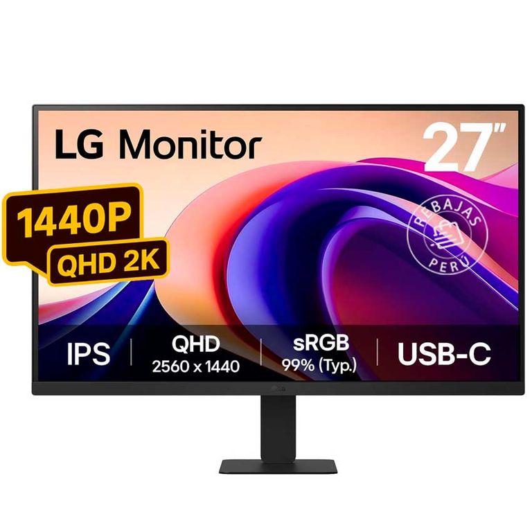 Monitor 27U631A-B 27” QHD IPS 100Hz con HDR10 y USB-C 15W
