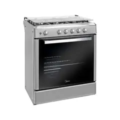 MIDEA - Cocina a gas MGS30FS2LBAMB-PE 30" 5 hornillas Gris