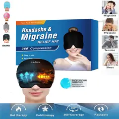 GENERICO - Almohadilla 360 Gel CABEZA OJOS Frio Calor Migraña