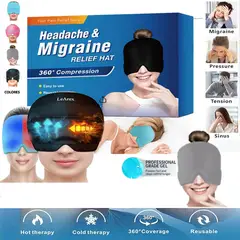 GENERICO - Almohadilla 360 Gel CABEZA OJOS Frio Calor Migraña