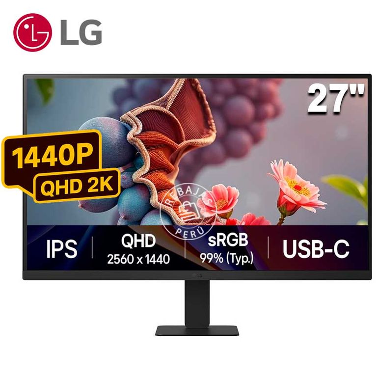 Monitor 27U631A-B 27” IPS QHD 100Hz con HDR10 FreeSync y USB-C 15W
