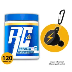 RONNIE COLEMAN - CREATINA RC DE 300gr CON PORTASUPLEMENTOS - CREATINA MONOHIDRATADA