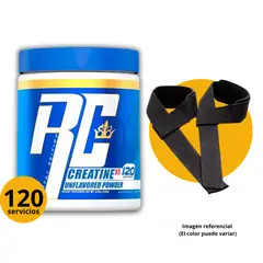 RONNIE COLEMAN - CREATINA RC DE 300gr CON STRAPS - CREATINA MONOHIDRATADA