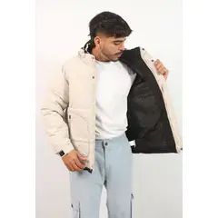 GENERICO - Casaca Térmica NORDIC Con Capucha Beige