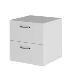 GENERICO - MESA DE NOCHE CON CAJONES - SOLAR WHITE