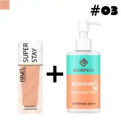 GENERICO - Pack Fundation Super Stay 03 REVEL + Removedor 200 ml