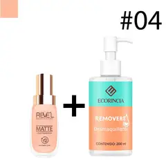 GENERICO - Pack Liquid Foundation Matte 04 REVEL + Removedor 200 ml