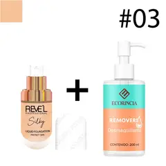 GENERICO - Pack Base Liquida Skin Matte 03 REVEL + Removedor 200 ml