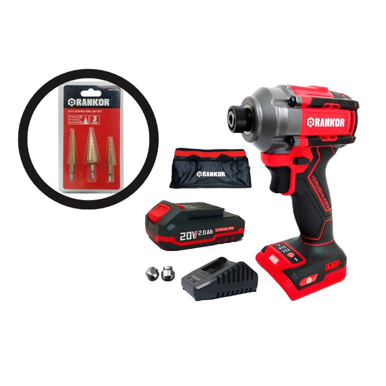 Atornillador De Impacto 20v 14 260nm+brocas Escalo