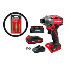 RANKOR - Atornillador De Impacto 20v 14 260nm+brocas Escalo