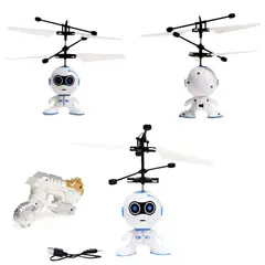 GENERICO - DRON ROBOT VOLADOR DE JUGUETE CON PISTOLA CON LUCES