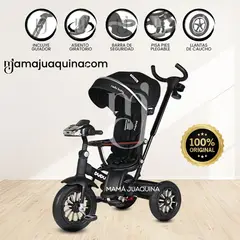 BABY - Triciclo Guiador Musical «DUDU» Black