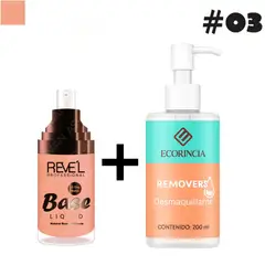 GENERICO - Pack Fundation Liquid 24 Hr 03 REVEL + Removedor 200 ml