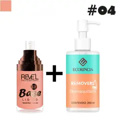 GENERICO - Pack Fundation Liquid 24 Hr 04 REVEL + Removedor 200 ml