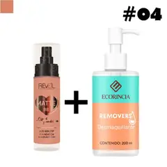 GENERICO - Pack Fundation Matte BB Liquid 04 REVEL + Removedor 200ml