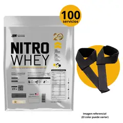 UNIVERSE NUTRITION - NITRO WHEY DE 3kg GALLETA CON STRAPS - PROTEÍNA WHEY