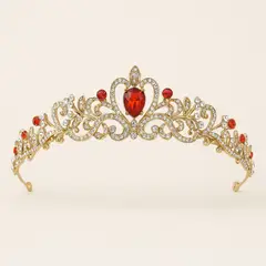 GENERICO - CORONA PARA NIÑA - COLOR ROJO