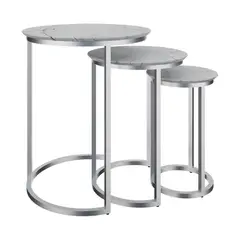 GENERICO - MESA DE CENTRO - SET DE 3 - BLANCO IBIZA