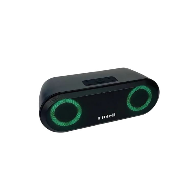 Parlante Bluetooth Portátil 40W con Luces LED, Radio FM y Batería 4000mAh Sonido Potente Recargable