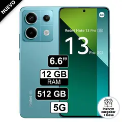 REDMI - Celular Xiaomi Note 13 Pro 5G 6.6" Pulg 12GB RAM 512GB 200MP Azul