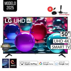 LG - Televisor Smart TV Led Uhd 50" 4K Thinq AI 50UA7300PSB 2025 + Antena Digital
