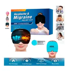 GENERICO - Gorro en Gel Para Alivio de Migraña Azul