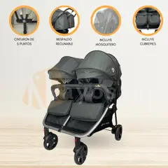 BABY HAPPY - Coche Mellicero para Bebés «SEVILLA» Black