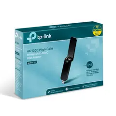 TP LINK - Adaptador TP-Link Usb Inalámbrico 2 Bandas Archer T4U Ac1300