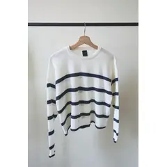 NAWEZA - Chompa tejida con rayas horizontales