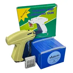 ARROW - Pack Pistola Etiquetadora Textil + Sujetadores 75mm+5 Agujas