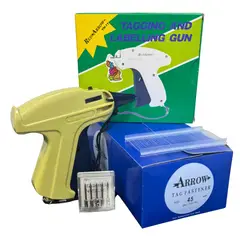 ARROW - Pack Pistola Etiquetadora Textil +Sujetadores 45mm+5 Agujas
