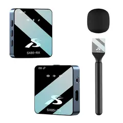NANOTRON TECHNOLOGIES - Kit micrófono Inalámbrico 3 en 1 SX85 para grabación y soporte de mano