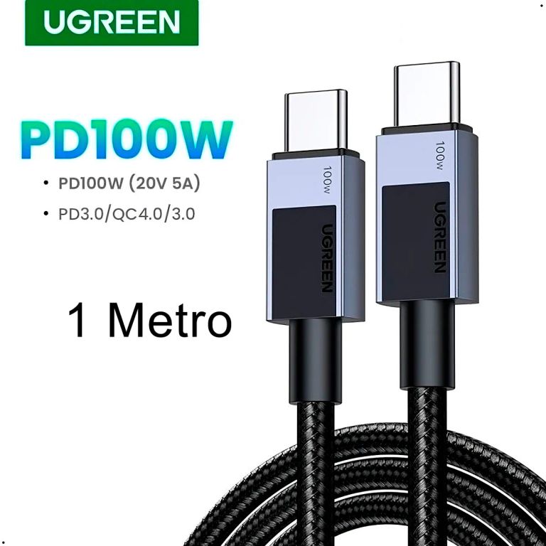 Cable 100w Usb Tipo C Nylon Trenzado 1 M