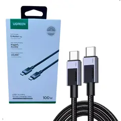 UGREEN - Cable Usb-c 1m Carga Rapida 100w Nylon Trenzado