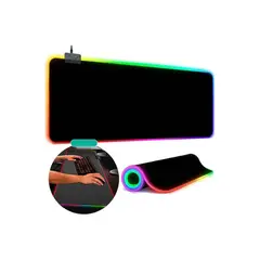 GENERICO - Mouse Pad Gamer Con Luces RGB 80 x 30 Base Mosuepad
