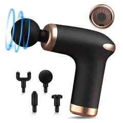 GENERICO - MINI Pistola de Masaje - Masajeador Muscular BX-760 NEGRO